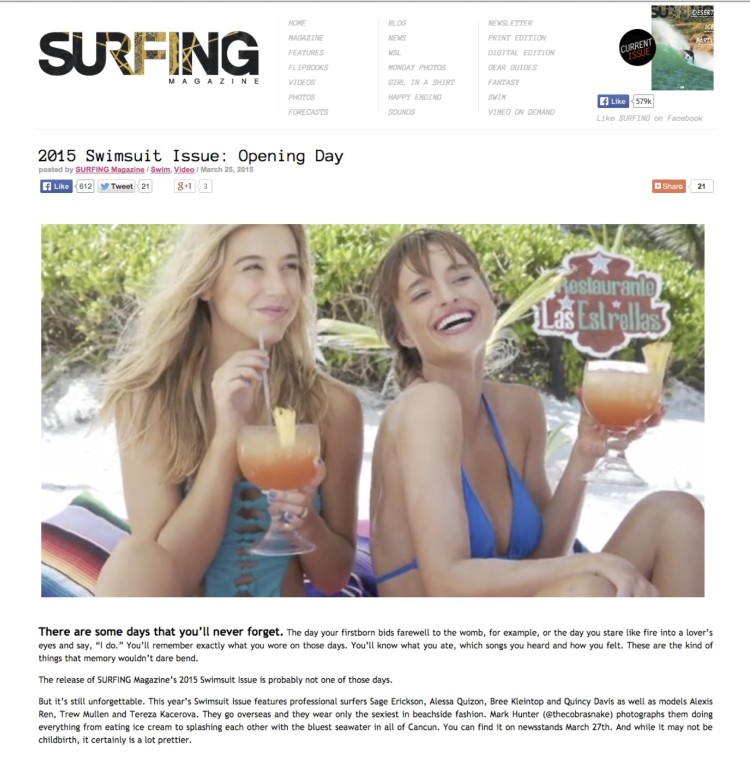 3_30_Surfing Magazine's Swimsuit Issue 2015 online